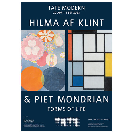 Hilma af Klint & Piet Mondrian: Forms of Life exhibition poster